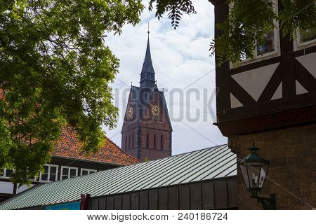 Hanover, Germany - June , 2013: Church On Market Place In The Market Square In Hanover In Germany.