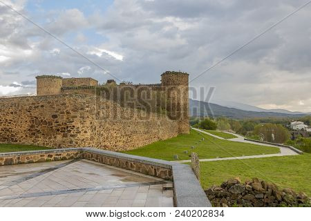 View Of The Castle Of The City Of El Barco Or Valdecorneja Castle Built In The 12th Century And Rebu