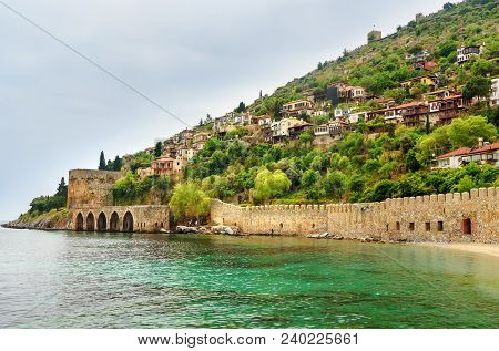 View Old Shipyard Tersane In Alanya. Turkey