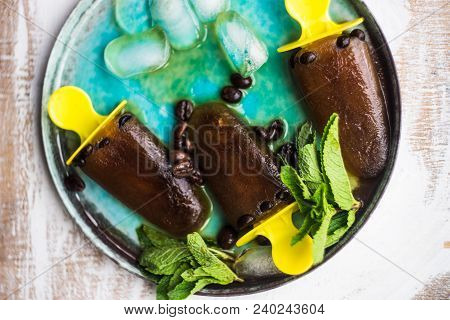 Coffee Lollypops With Mint