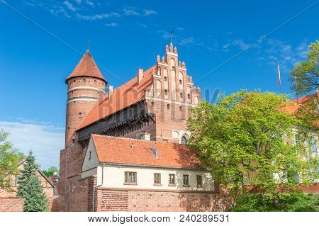Castle Of Warmian Bishops In Old Town Of Olsztyn, Poland.