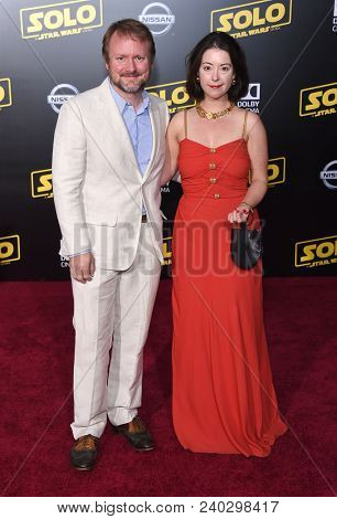 LOS ANGELES - MAY 10:  Rian Johnson and Karina Longworth arrives to the 