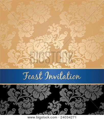 Seamless Pattern, Floral, Decorative Background, Vector