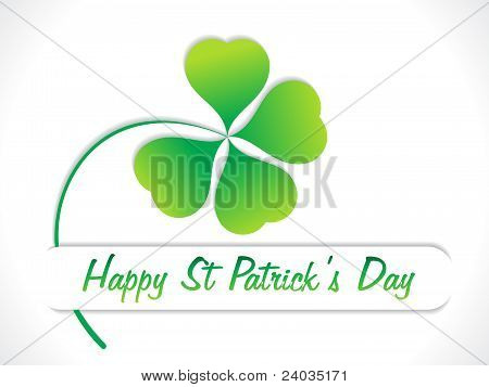Abstract St Patrick Day Greeting