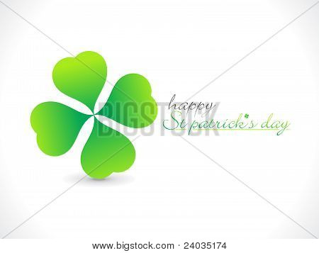 Abstract St Patrick Day Greeting