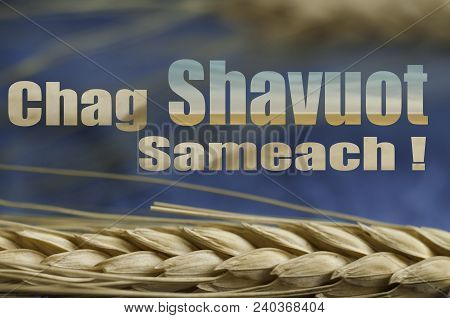 Happy Shavuot, Jewish Greeting, Background For The Holiday