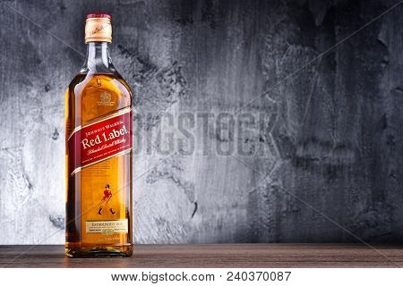 Bottle Of Johnnie Walker Scotch Whisky