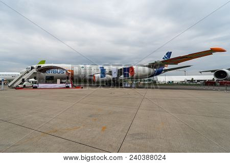 Berlin, Germany - April 25, 2018: The Prototype Of The Aircraft Project Blade (breakthrouh Laminar A