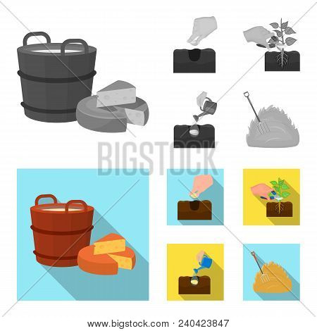 Garden, Ecology, Farmingand Other  Icon In Monochrome, Flat Style. Feed, Plot, Farmicons In Set Coll