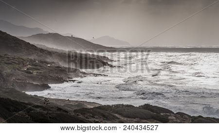 Stormy Eather On The Seaside; Alghero, Sardinia, Italy