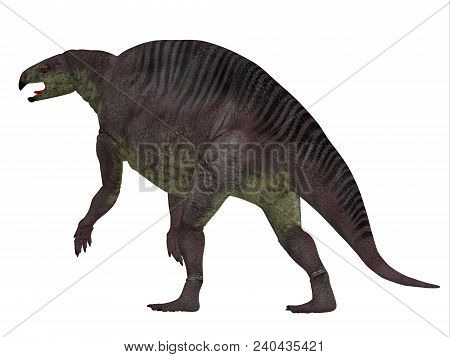 Lotosaurus Dinosaur Tail 3d Illustration - Lotosaurus Adentis Was A Herbivorous Poposauroid Dinosaur