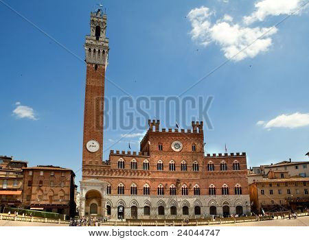 A Palazzo Pubblico Siena, Toscana, Olaszország