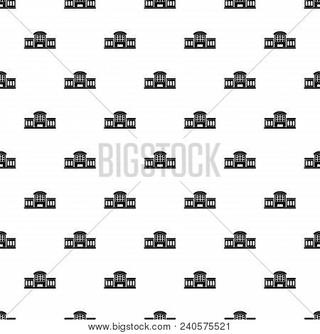 Railway Station Pattern Vector Seamless Repeating For Any Web Design