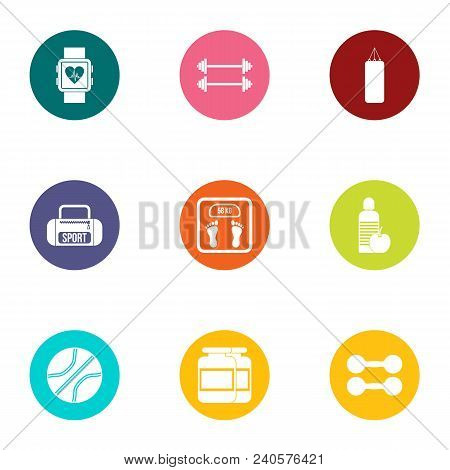 Med Cooperation Icons Set. Flat Set Of 9 Med Cooperation Vector Icons For Web Isolated On White Back