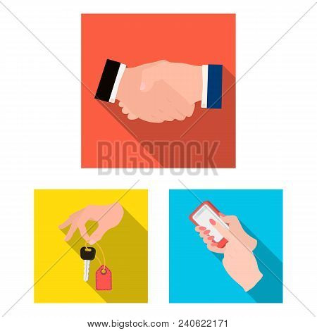E-commerce And Business Flat Icons In Set Collection For Design. Buying And Selling Vector Symbol St