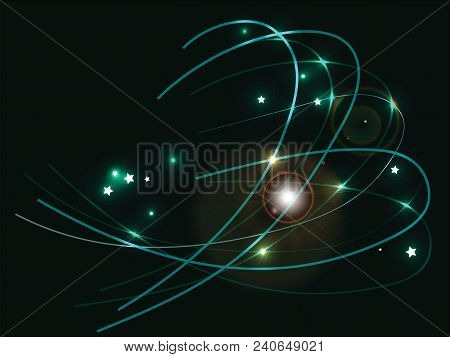 Abstract Bright Space Vector Neon Background Eps10