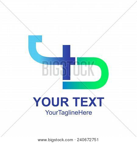 4d Logo Isolated On White Background. Vector Illustration