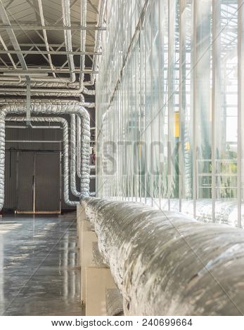 Industrial Pipes And Engine