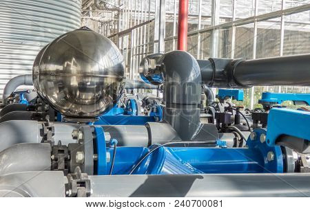 Industrial Pipes And Engine