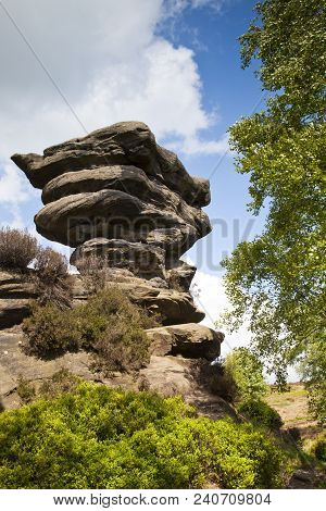 Vertical Shot Of Brimham Rocks, North Yorkshire, England