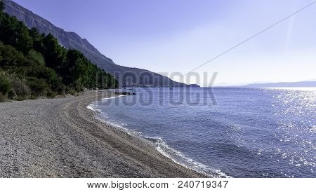 Adriatic Sea, Beach And Forest - Podgora, Makarska Riviera, Dalmatia, Croatia