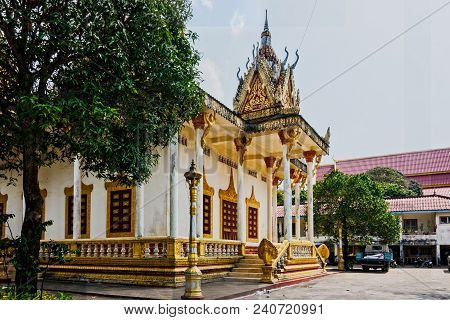 Main Temple Of The Buddhist Religious Ensemble Wat Kram Three Kilometers From The Port City Of Sihan