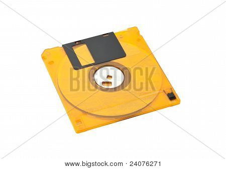 Orange disco floppy