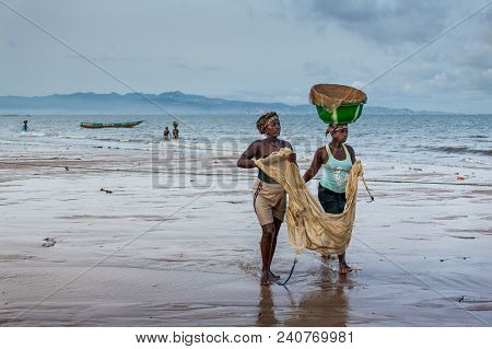 Yongoro, Sierra Leone, West Africa - The Beaches Of Yongoro.