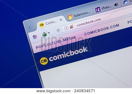 Ryazan, Russia - May 13, 2018: Comicbook Website On The Display Of Pc, Url - Comicbook.com