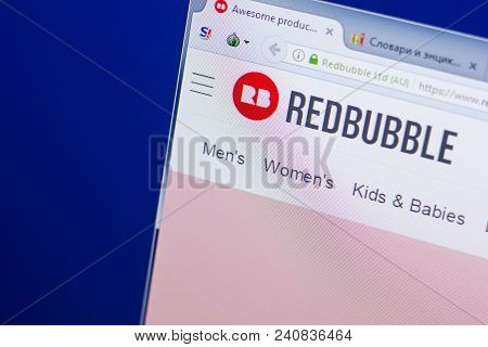Ryazan, Russia - May 13, 2018: Redbubble Website On The Display Of Pc, Url - Redbubble.com