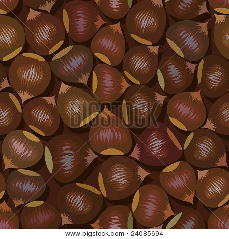 brun hasselnötter sömlös bakgrund