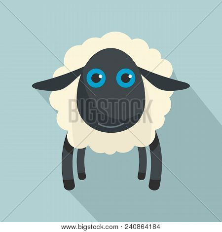 Black Sheep Icon. Flat Illustration Of Black Sheep Vector Icon For Web Design
