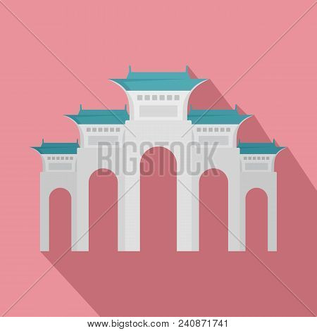 Liberty Square Icon. Flat Illustration Of Liberty Square Vector Icon For Web Design