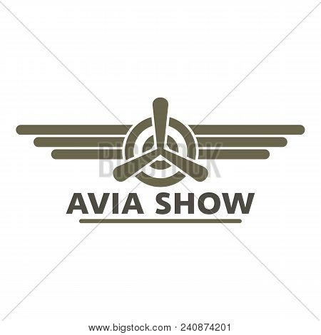 Avia Show Icon Logo. Flat Illustration Of Avia Show Vector Icon Logo For Web Design Isolated On Whit