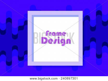 Vector Design Of Frame Template Decoration Purple