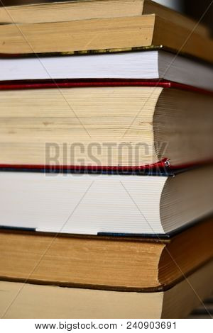 Abstract Composition For Designers With Pile Of Old Vocabulary