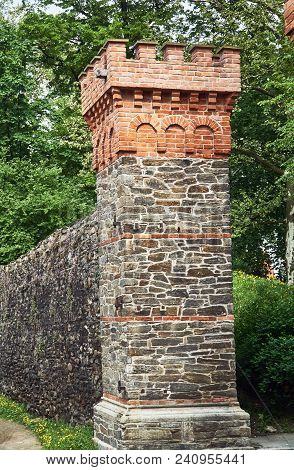 Medieval Fortification With The City Gate In Paczkow In Poland