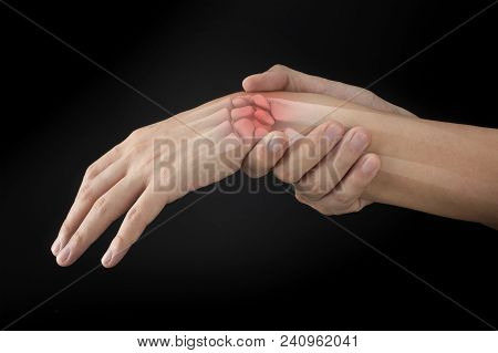 Wrist Bones Injury White Background Wrist Pain