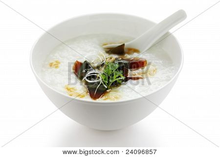 century egg congee , chinese food