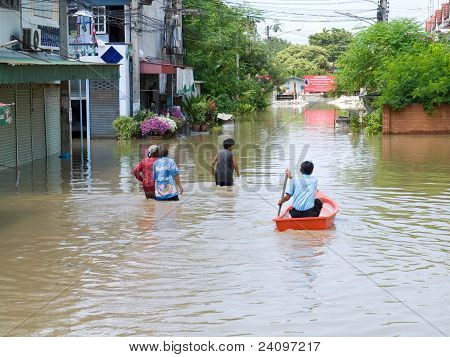 2011 Ayuttaya, 태국 우기