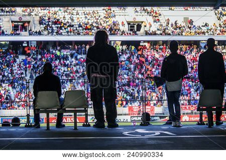Cape Town, South Africa, 12 May 2018 - Diverse South African Football Supporters During Psl Football