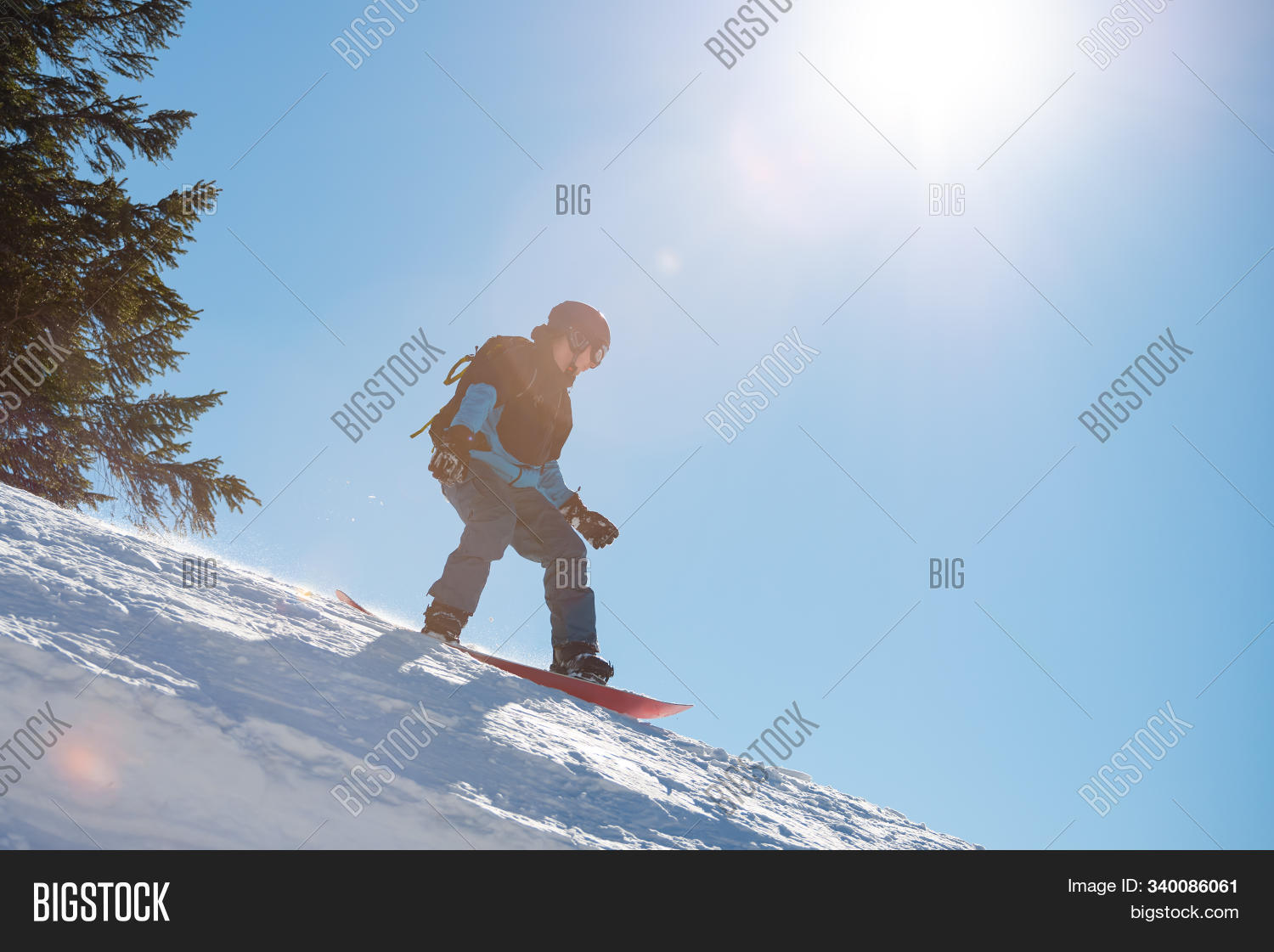 Snowboarder Riding Image & Photo (Free Trial) | Bigstock