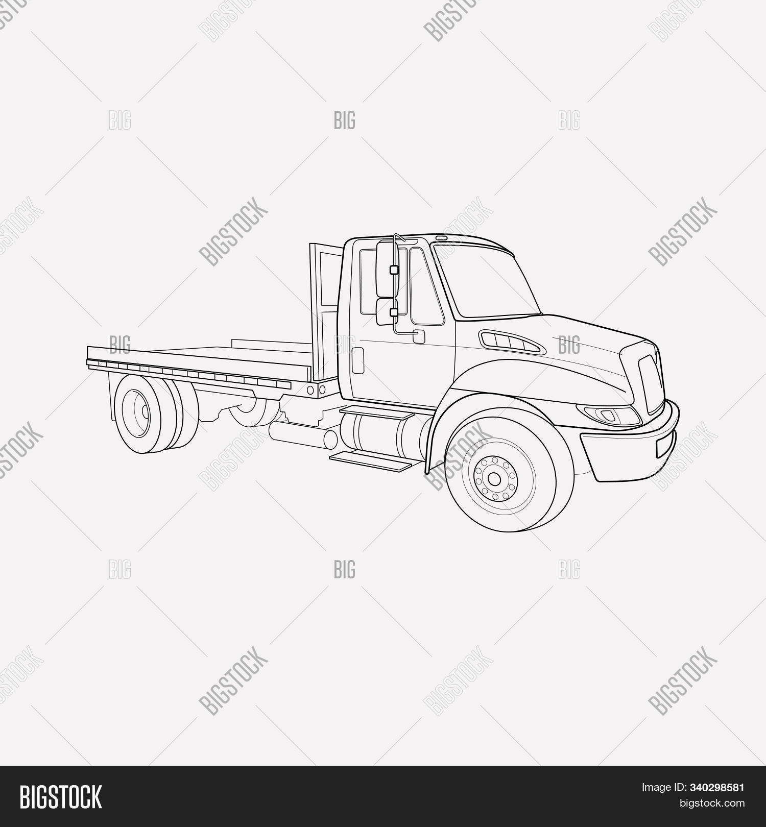Flatbed Truck Icon Image & Photo (Free Trial) Bigstock
