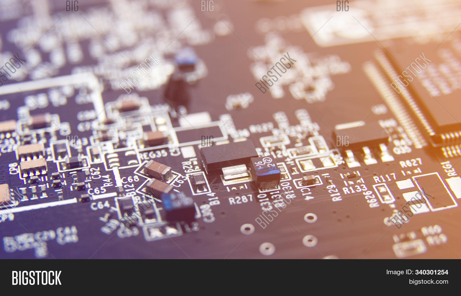Modern Printed Circuit Image Photo Free Trial Bigstock