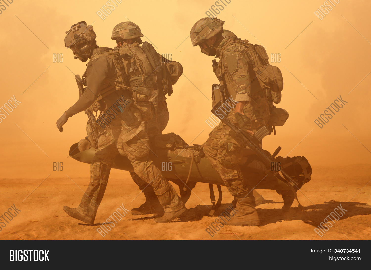 Army Soldiers Carrying Image & Photo (Free Trial) Bigstock