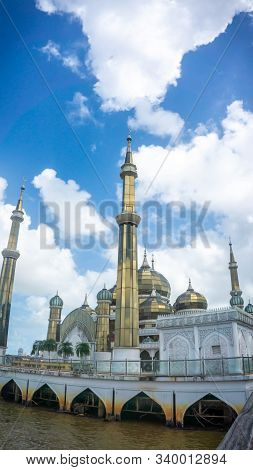 Crystal Mosque Or Masjid Kristal In Kuala Terengganu, Terengganu, Malaysia.