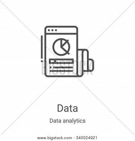 Data Icon Isolated On Vector Photo Free Trial Bigstock