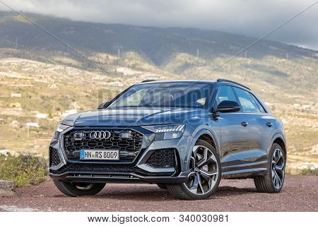 Tenerife, Spain - December 7, 2019: Audi Rs Q8 In Tenerife, Spain, December 7, 2019