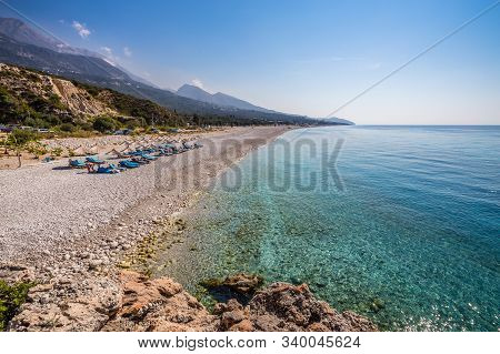 Empty Dhermi Beach - Dhermi, Himare, Albania