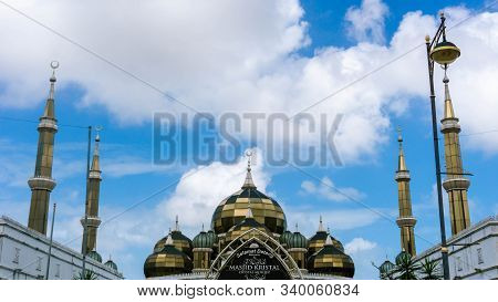 Crystal Mosque Or Masjid Kristal In Kuala Terengganu, Terengganu, Malaysia.
